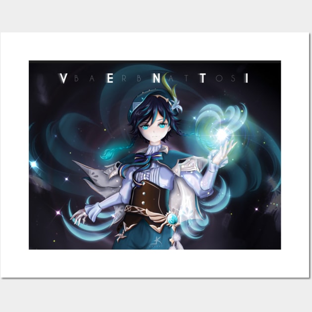 Venti- Genshin Impact Wall Art by Katzui